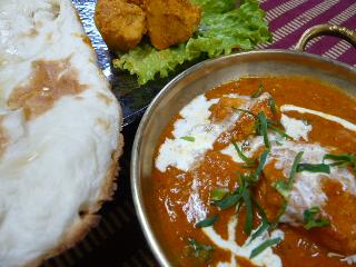 チキンバターマサラ・タンドリーチキン・ナン