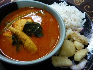 フィッシュカレー・ポテトサラダ