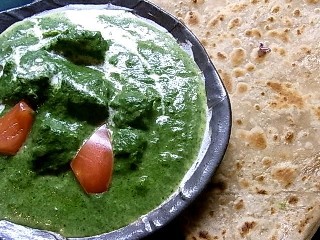 チキンサグ・チャパティ