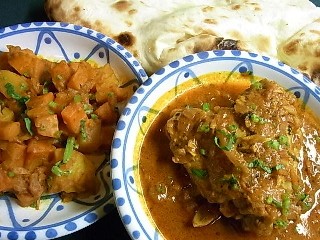 ブナチキン・人参のドライカレー