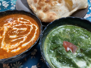 キーマカレー・チキンサグ