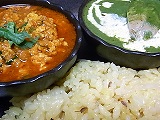 キーマカレー・チキンサグ