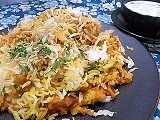 ハイデラバーディダムビリヤニ・野菜ライタ