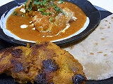 チキンバターマサラ・タンドリーチキン・チャパティ