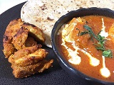 チキンバターマサラ・タンドリーチキン・チャパティ