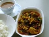 キャベツとチキンのカレー@7月